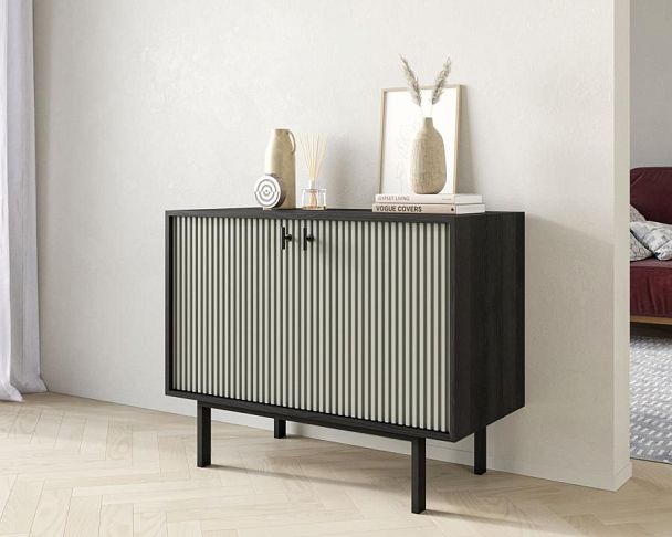 Комод с двумя дверками Emerson арт EM02/gray/L - Вид 3