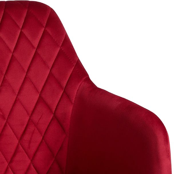 Барное поворотное кресло Барли К, Confetti bordo/черный - Вид 9