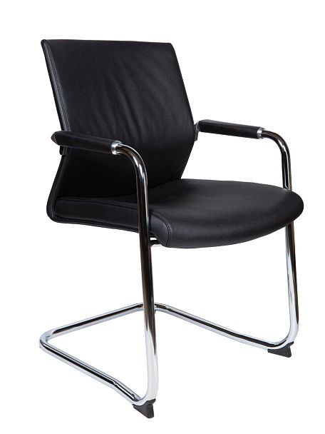 Кресло офисное / Petra / черная экокожа - Вид 1