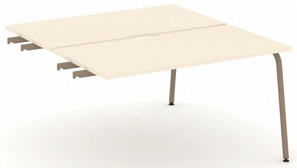 Двойной стол приставка к опорным тумбам "ESTETICA" ES.D.SPR-3-VK Сатин - Вид 1