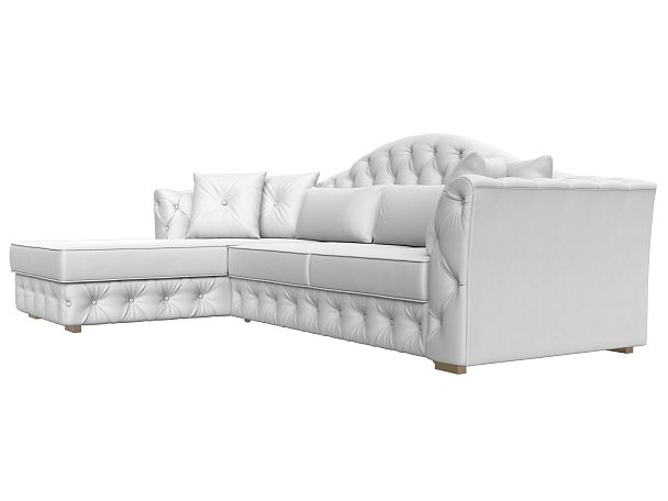 Диван угловой Артис левый угол Экокожа белый - Вид 3