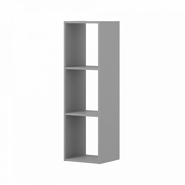 Стеллаж 3-х секционный "Система-M" ПК-ОБИ-СЖ124Х37-В1-19 серый шагрень - Вид 1