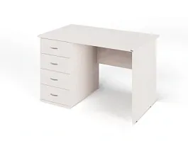 ЛАЙТ / LIGHT RLG008-12x7L Однотумбовый стол 120x70x75 Дуб Молочный - Фото предпросмотра