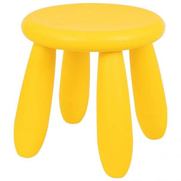 Табурет детский МАМОНТ желтый, от 2 до 7 лет, безвредный пластик, 01.022.01.07.1 - Вид 2