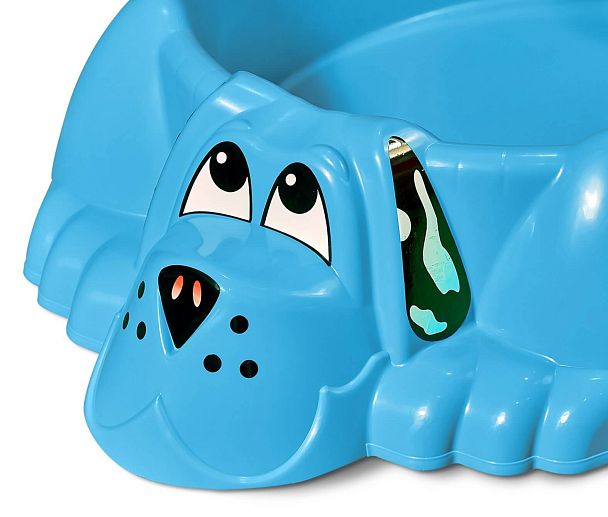 Песочница Sheffilton KIDS Собачка с крышкой 432 голубой/зеленый - Вид 6