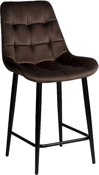 Полубарный стул Эйден, Confetti coffee/черный - Вид 3