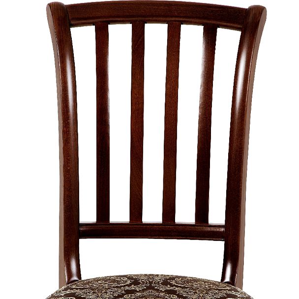 Комплект деревянных стульев с мягким сиденьем Бэль Античный орех/Темно-коричневый жаккард, 4 шт. - Вид 7