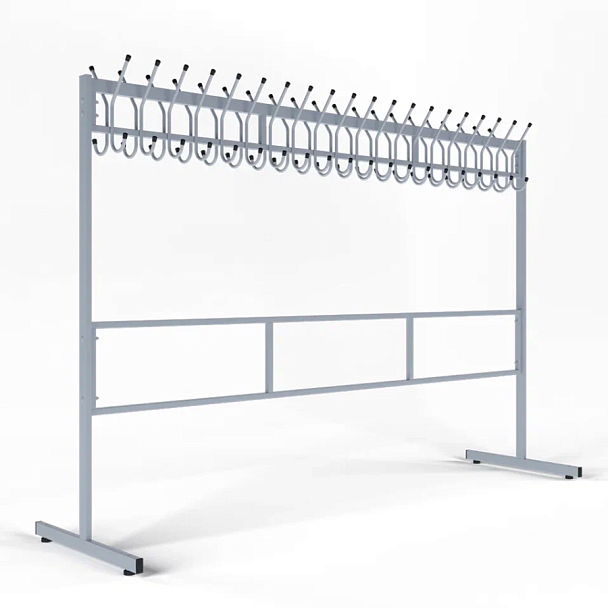 Вешалка гардеробная разборная Н1480 40 крючков - Вид 1