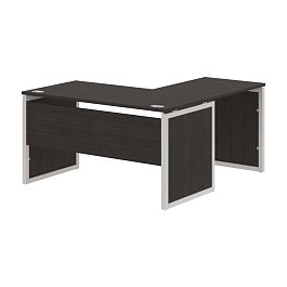 Стол угловой XQPCT 1415 Дуб Юкон Модерн/Алюминий 1400х1500х750 XTEN-QP - Фото предпросмотра