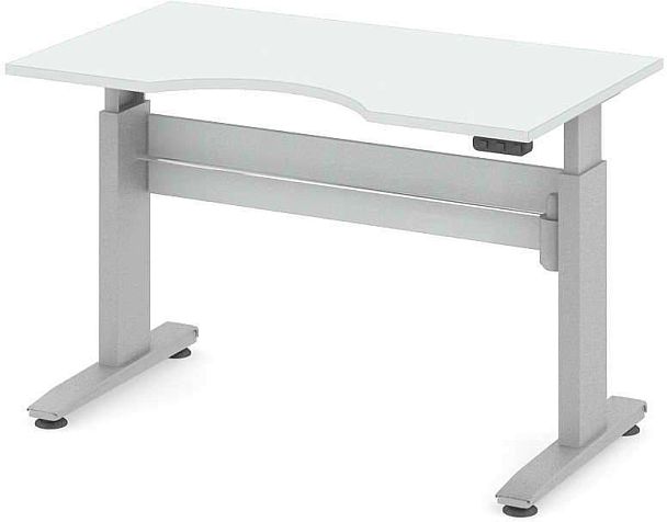 Стол офисный рабочий С-ТРС1 "Трансформер"  ПК-ТРС-СТЭ140Х80/ЭРД-В1-76 белый - Вид 1