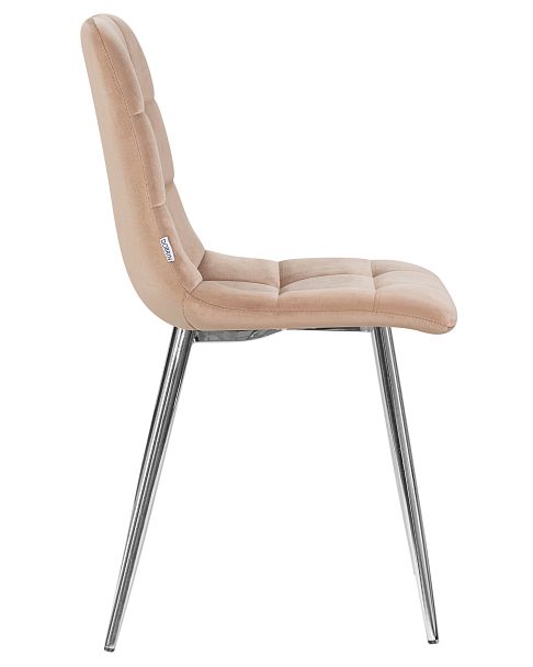 Стул обеденный DOBRIN ALEX (хром ножки, мокко велюр (V108-104), ) - Вид 3