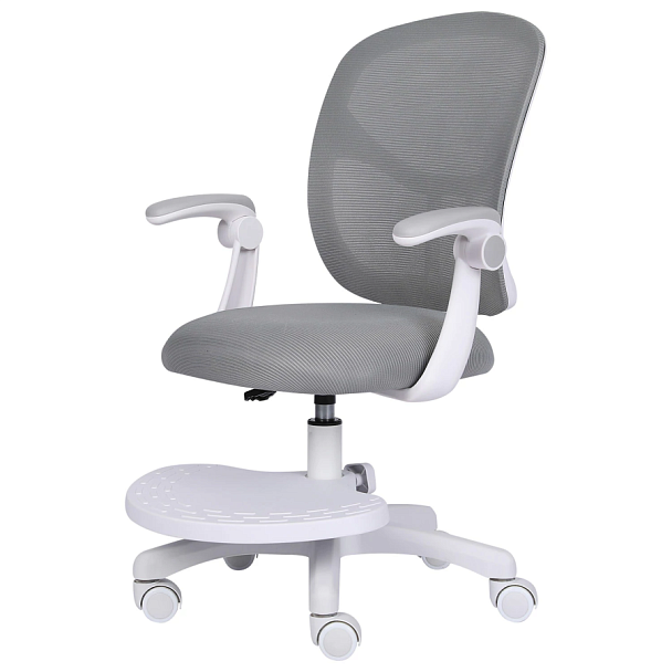 Кресло детское с подставкой для ног BRABIX "Toy MG-205", сетка/ткань TW, серое, 533153 - Вид 11