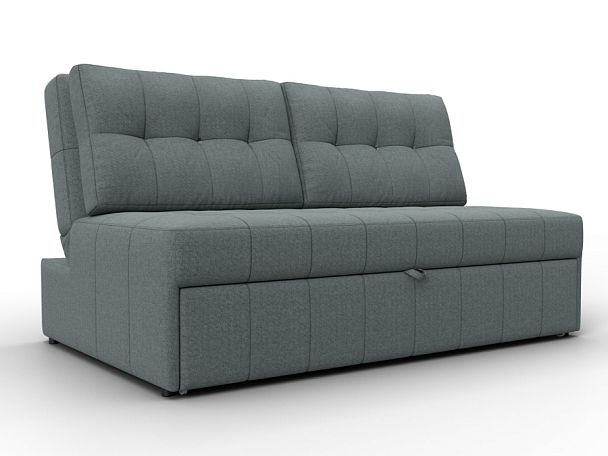 Диван прямой Лига-107 (140) Рогожка серый - Вид 1