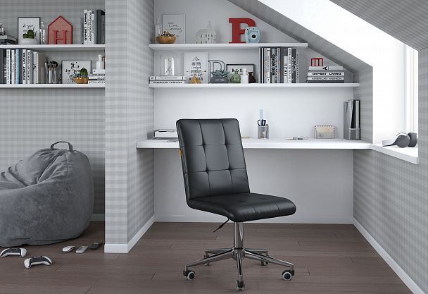 Кресло CHAIRMAN 030, крестовина хром, ткань велюр, розовый - Вид 6