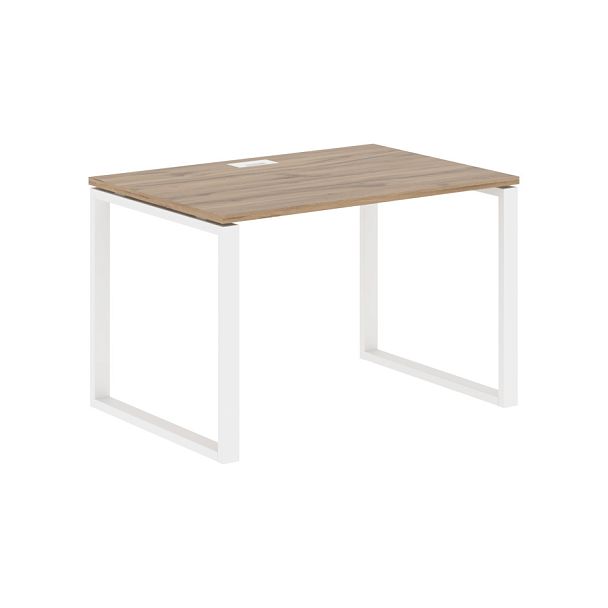 Стол прямой EQST 1180 Дуб Денвер светлый/Белый 1160х800х750 EDIS - Вид 1