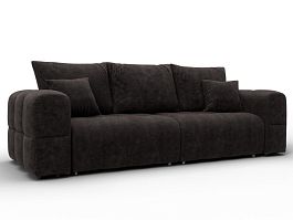 Диван прямой Лига-110 НПБ Велюр коричневый - Фото предпросмотра