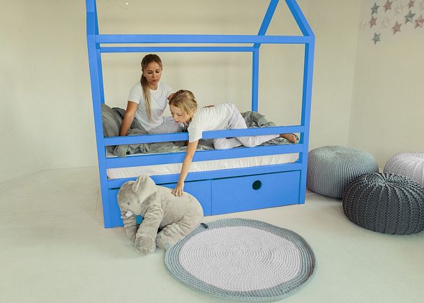 Кровать Дрима Box, голубой - Вид 7