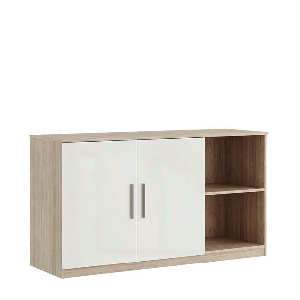 Креденция с секцией, глянец Asti 135x45x74,2 вяз белый - Вид 1