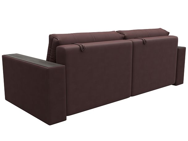 Диван прямой с декором Лига-049 НПБ Замша бордовый - Вид 5