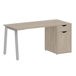 Home Office Стол письменный VR.SP-3-158.1.A Дуб аттик/Серый металл 1580*720*750 - Фото предпросмотра