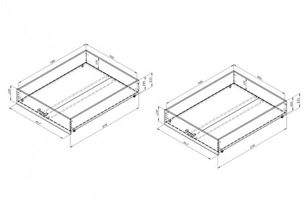 Комплект ящиков для металлических кроватей - Вид 2