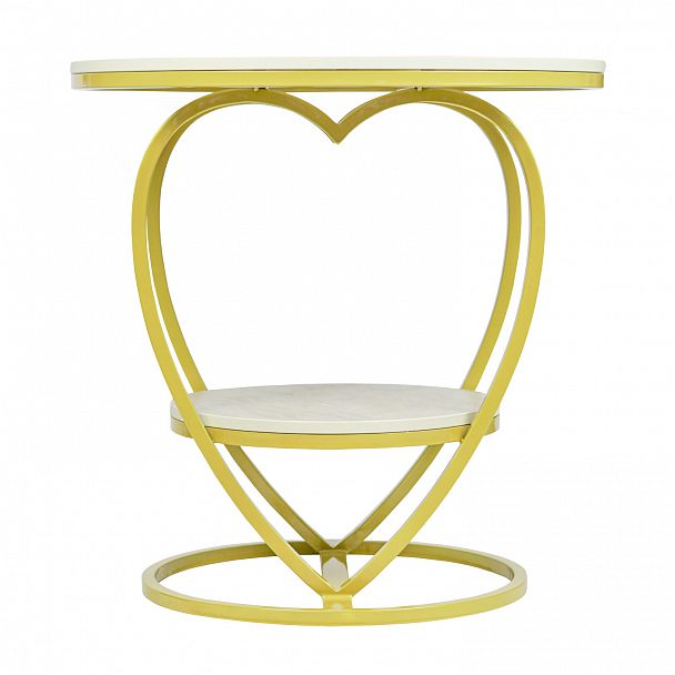 Стол Valentine, Мрамор билбао, золото - Вид 4