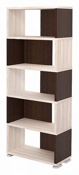 Стеллаж книжный Домино СБ-10_5 Венге/Карамель - Вид 1