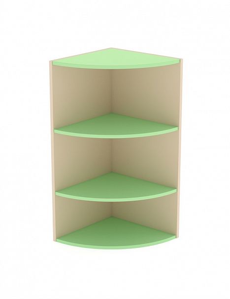 Детский шкаф угловой декоративный ДШУ-2М зеленый - Вид 1