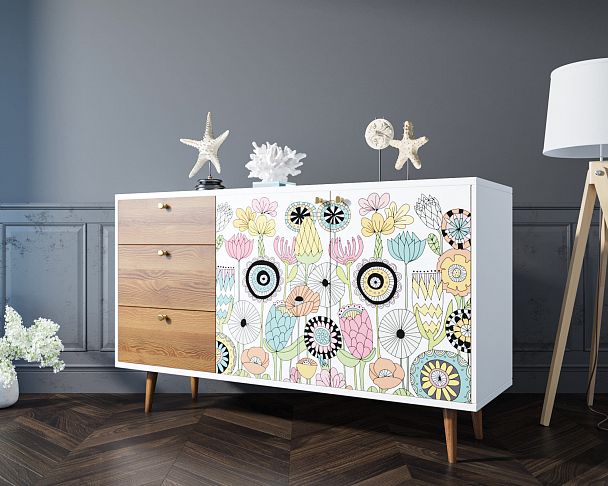 Комод "Berber" с двумя дверками и ящиками - Вид 5