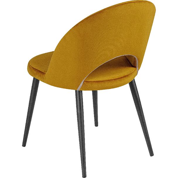 Комплект кухонных стульев Рэди горчичный велюр/черный, 3 шт. - Вид 5