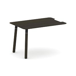 Fresco Брифинг-приставка FR.BR-12 Дуб Темный/Металл Черный 1200*800*725 - Фото предпросмотра