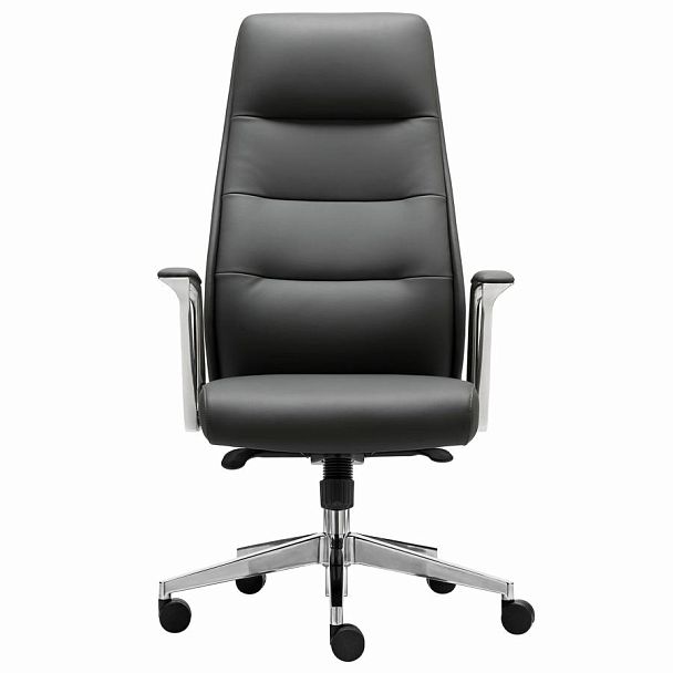 Кресло BRABIX PREMIUM Adept EX-752, синхромеханизм, алюминий, экокожа, черное, 532930 - Вид 5