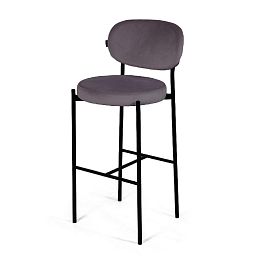 Стул барный Mason, бархат серый 27 - Фото предпросмотра