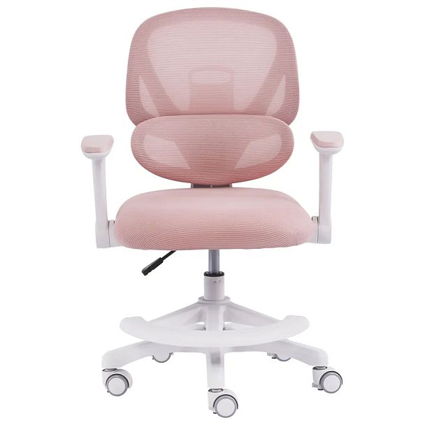 Кресло детское с подставкой для ног BRABIX KIDS "MG-220", сетка/ткань TW, розовое, 533314 - Вид 6