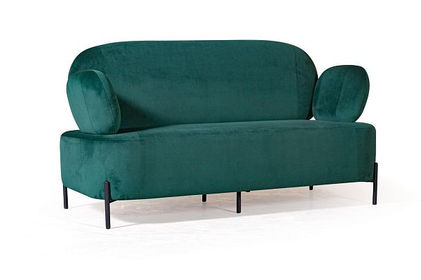 Диван Dandy двухместный, бархат зеленый 19 - Вид 3