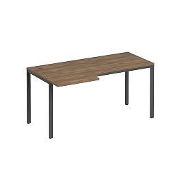 Стол эргономичный левый на металлокаркасе МП2 Формула МП2 К 197 дуб шамони тёмный / антрацит - Фото предпросмотра