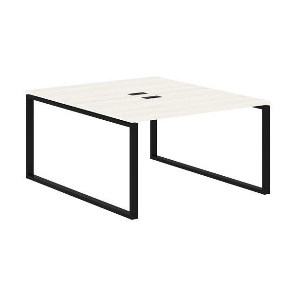 Стол 2-х местный EQWST 1316 Ясень Траун/Черный 1360х1606х750 EDIS - Вид 1