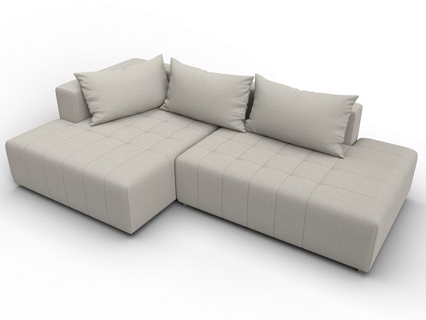 Диван угловой Лига-103 НПБ угол левый Рогожка бежевый - Вид 6