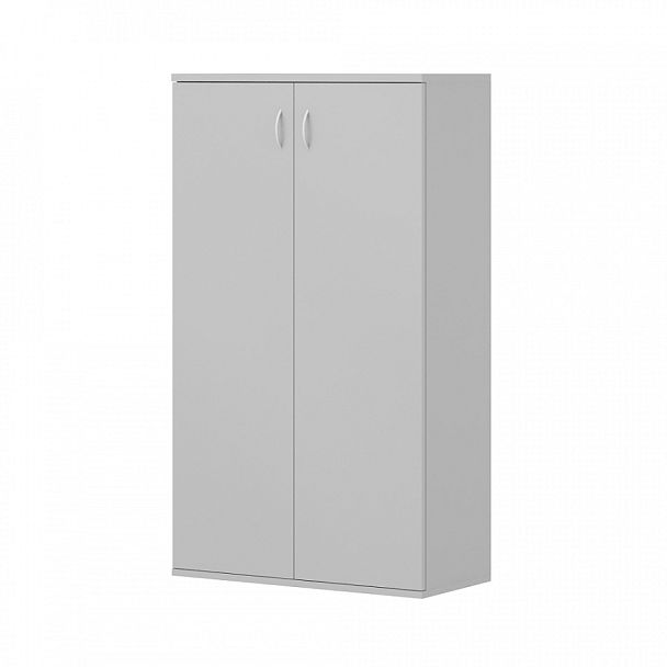 Шкаф средний "Логистика"  ПК-ЛОГ-Ш130Х75/35-В1-19 серый шагрень - Вид 1
