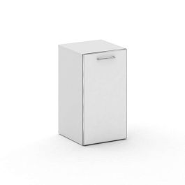 Cross Шкаф узкий низкий CR.SU-302 (L) white Белый Бриллиант UM/Лакобель Белый 450*460*807 - Фото предпросмотра
