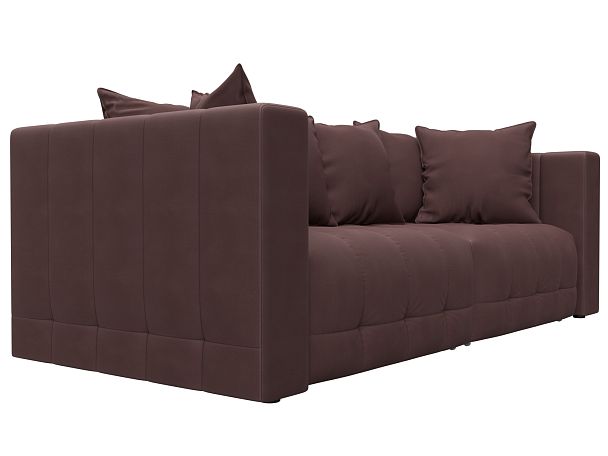 Диван прямой Лига-052 НПБ Замша бордовый - Вид 3