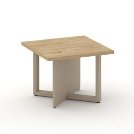 Шифт Стол журнальный, квадратный SK.SG-KV-60.P Тиквуд Светлый/Капучино/Металл Капучино 600*600*450 - Фото предпросмотра