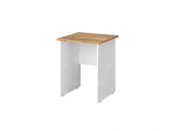 TANDEM RTD015-60-ME Стол квадратный ун-й 600х600х750 Таксония медовая/Белый - Вид 1