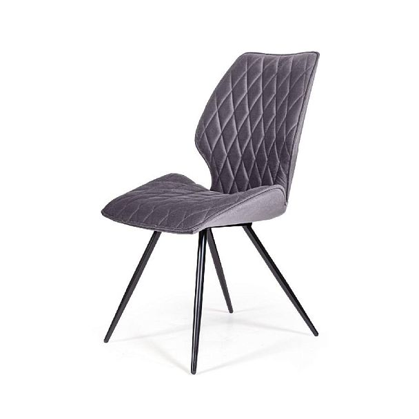 Стул Flash ромб, бархат серый 27 - Вид 1