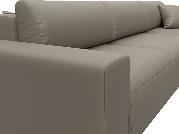 Диван угловой Лига-036 НПБ Классик Лонг правый угол Экокожа бежевый - Вид 4