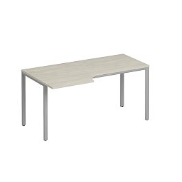 Стол эргономичный левый на металлокаркасе МП2 Формула МП2 К 197 дуб шамони / серый - Фото предпросмотра