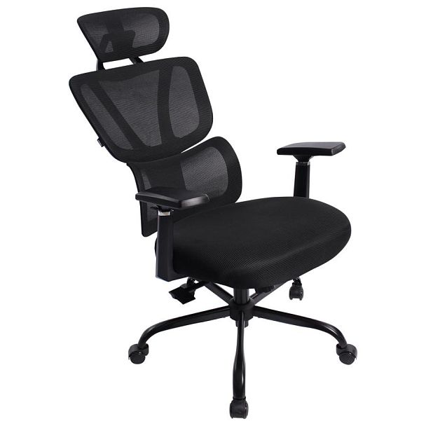 Кресло BRABIX PREMIUM "Fargo ER-710", синхромеханизм, 3D подлокотники, сетка/ткань TW, черное, 532949 - Вид 8