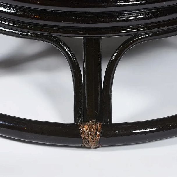 Кресло-качалка Папасан/Papasan (W 23/01 B) /с подушкой/Antique brown (античный черно-коричневый) - Вид 6