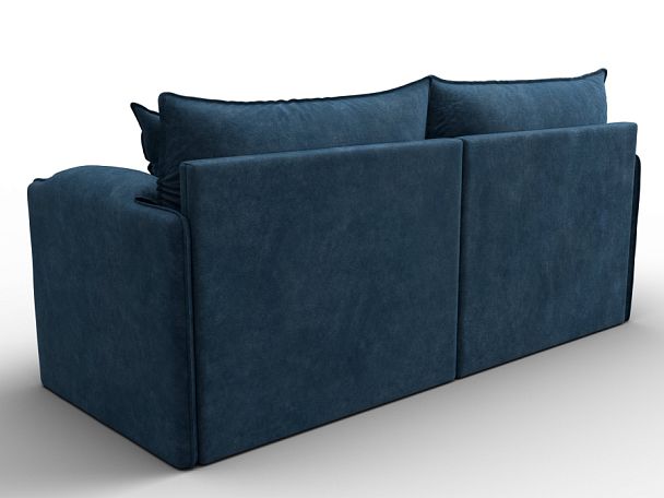Диван прямой модульный Лига-106 Велюр синий - Вид 5