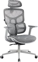 Эргономичное кресло Everprof Alfa Grey (Альфа Грэй) Сетка Серый - Фото предпросмотра